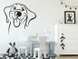 Preview: Wandtattoo mit putzigem Hund