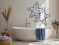 Preview: Wandtattoo mit Seesternen