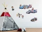Preview: Wandtattoo Set Autorennen im Kinderzimmer Preview: Wandtattoo Set Autorennen im Kinderzimmer
