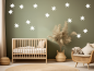 Preview: Wandtattoo Set mit tollen Sternen über Babybett