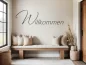 Preview: Wandaufkleber Willkommen