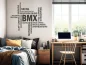 Preview: Wandtattoo Wortwolke BMX