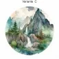 Preview: Aquarelle Berglandschaft (in 7 Varianten erhältlich)