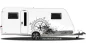 Preview: Wohnwagendekor Kompass mit Farbklecksen Preview: Wohnwagendekor Kompass mit Farbklecksen