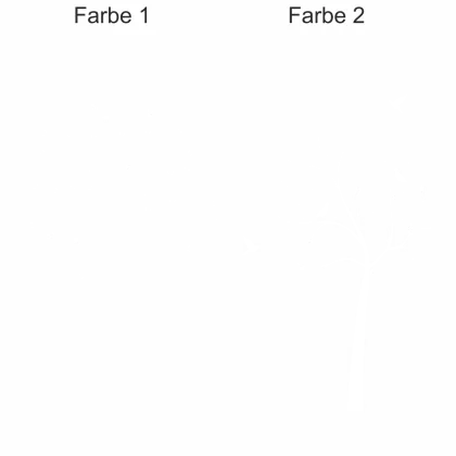 Bunter Baum als Wandtattoo mit Garderobenhaken - Ansicht Farbauswahl Bunter Baum als Wandtattoo mit Garderobenhaken - Ansicht Farbauswahl