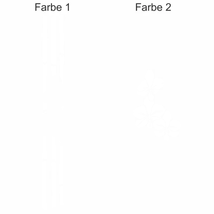 buntes Wandtattoo mit Bambus und Orchidee - Ansicht Farbauswahl