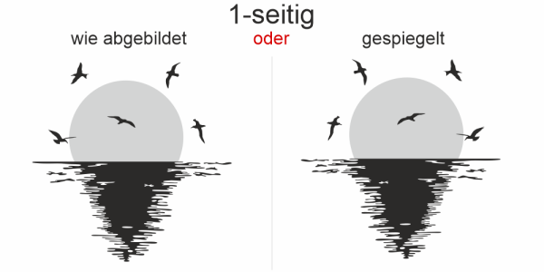 Preview: Aufkleber Sonnenuntergang über dem Meer