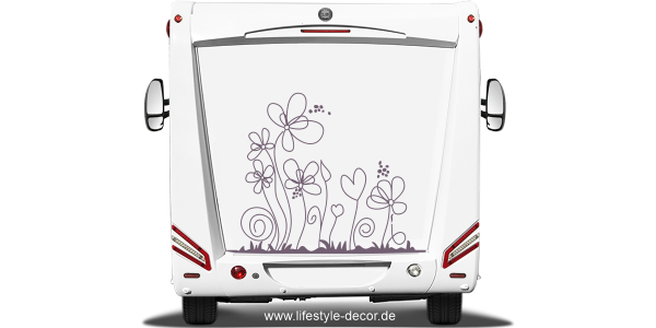 Preview: Autoaufkleber Blumenwiese Preview: Autoaufkleber Blumenwiese