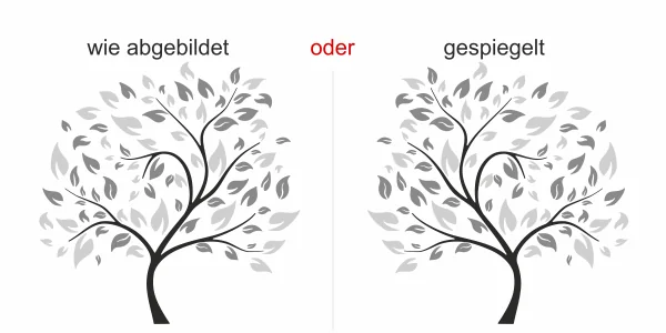 tolles herbstliches Wandtattoo - Ansicht Ausrichtung