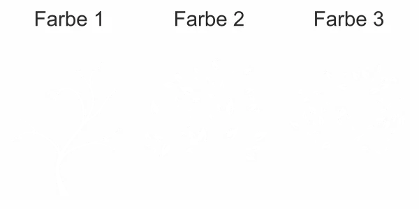 tolles herbstliches Wandtattoo - Ansicht Farbauswahl