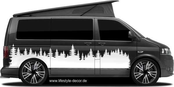 Preview: Campingaufkleber Waldpanorama Preview: Campingaufkleber Waldpanorama