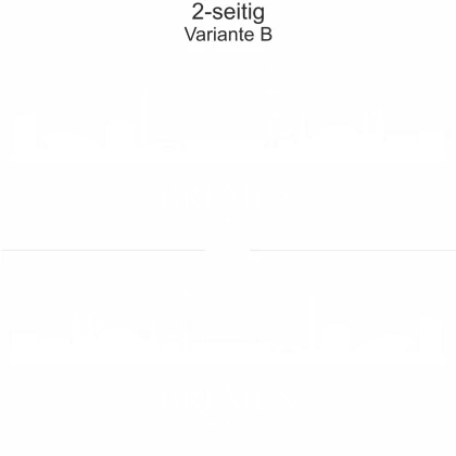 Autotattoo mit der Silhouette von Bremen - Ansicht zweiseitig für beide Fahrzeugseiten und Farbauswahl