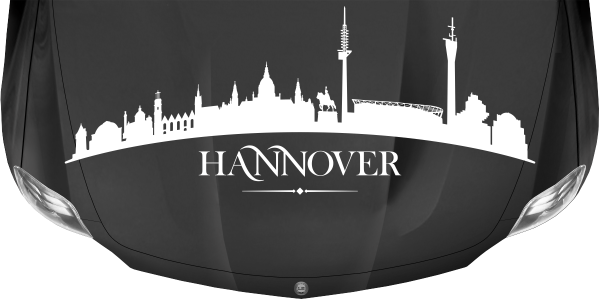 Preview: Autoaufkleber Skyline Hannover Preview: Autoaufkleber Skyline Hannover