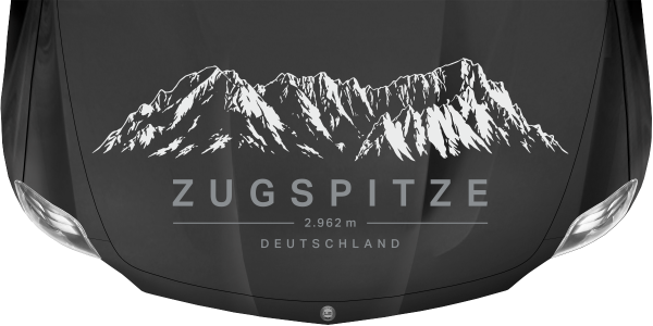 Autoaufkleber Zugspitze