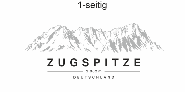 Autoaufkleber Zugspitze