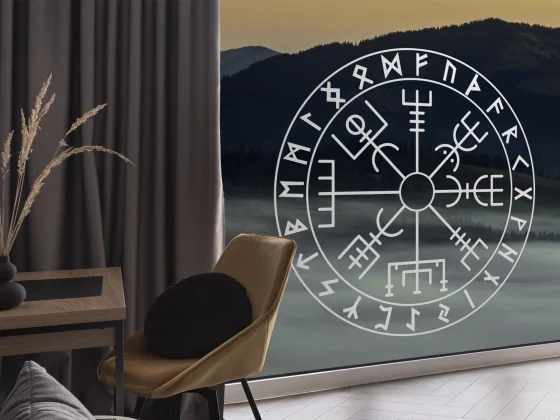 Glasaufkleber Vegvísir