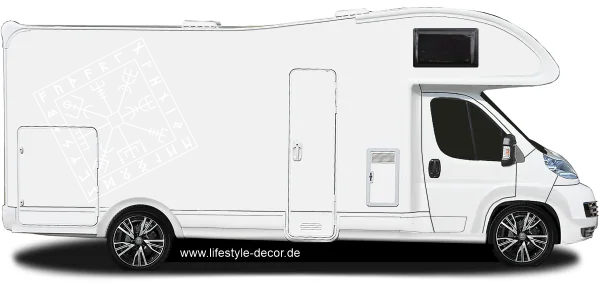 Autoaufkleber Runenkompass