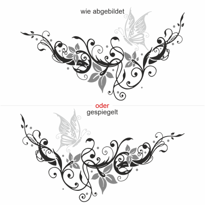 Preview: Wandtattoo Traumornament Schmetterling Preview: Wandtattoo Traumornament Schmetterling