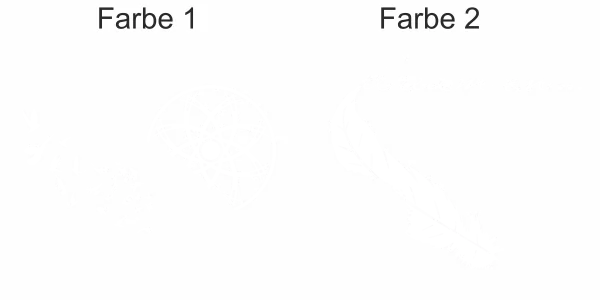 buntes Wandtattoo mit Traumfänger - Ansicht Farbauswahl