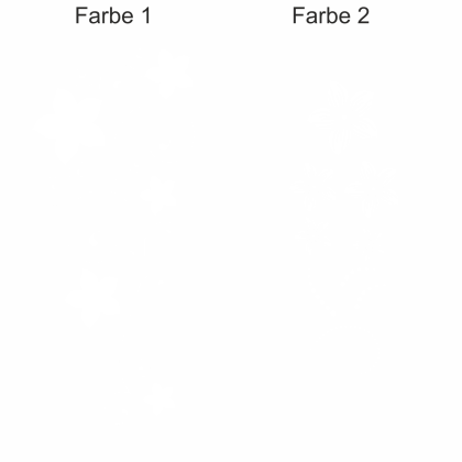 Preview: Wandtattoo mit buntem, floralem Ornament - Ansicht Farbauswahl