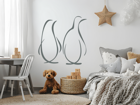 Preview: Wandtattoo Pinguine