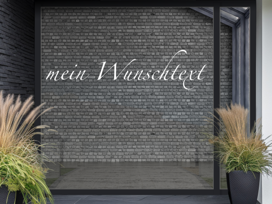 Preview: Glastattoo Wunschtext | 1