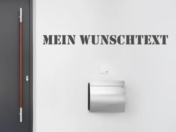 Fassadenbeschriftung Wunschtext | 15