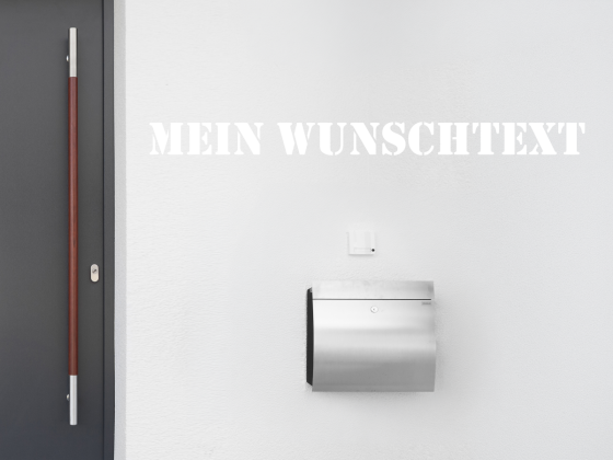 Preview: Fassadenbeschriftung Wunschtext | 15