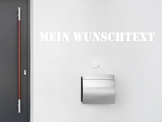 Fassadenbeschriftung Wunschtext | 15