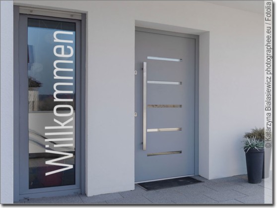 Preview: Fenstertattoo Willkommen Preview: Fenstertattoo Willkommen