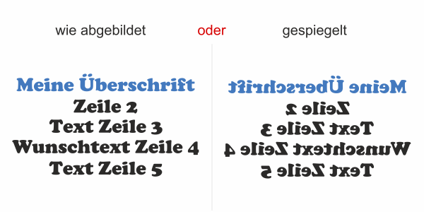 Fahrzeugbeschriftung Textblock | 21 - Ansicht Ausrichtung