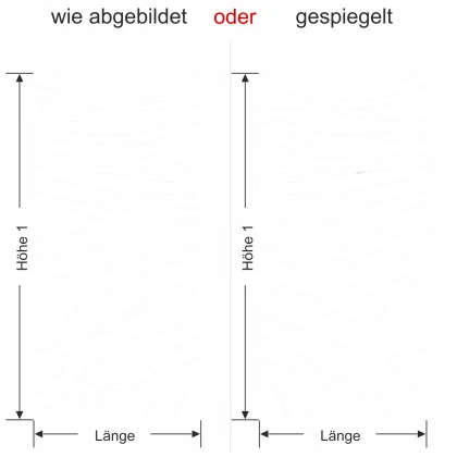 Glasbanner Zebra - Ansicht Ausrichtung und Farbauswahl