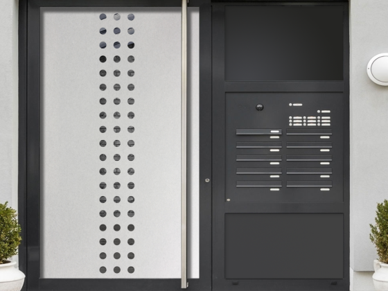 Preview: Glastür Milchglasfolie Kreiseauf Küchenfenster