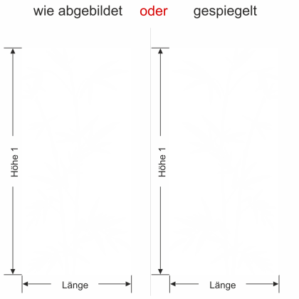Preview: Sichtschutz Bambuszweige-Ansicht Ausrichtung