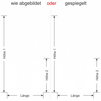 Preview: Sichtschutz Bambuszweige-Ansicht Ausrichtung