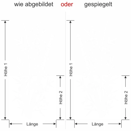 Sichtschutz Bambuszweige-Ansicht Ausrichtung
