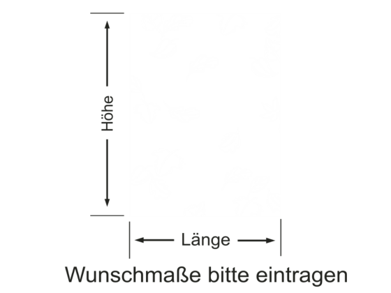 Preview: Milchglasfolie Blätter