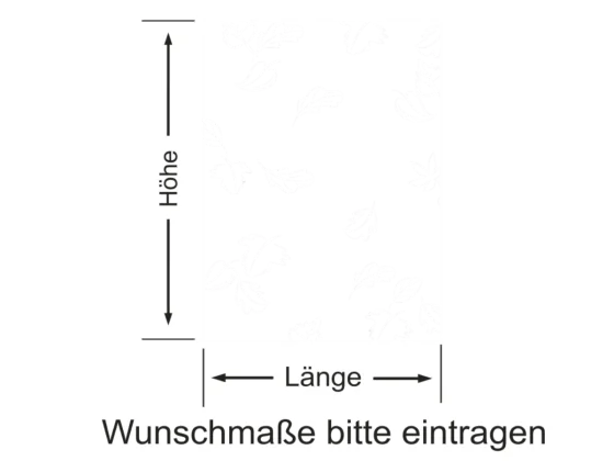 Milchglasfolie Blätter