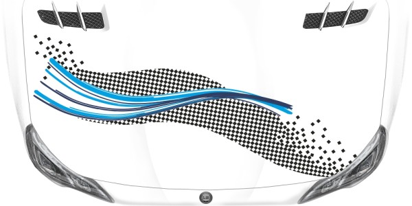 Preview: Autoaufkleber Zielflaggen Welle Preview: Autoaufkleber Zielflaggen Welle