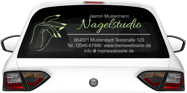 Preview: Fahrzeugbeschriftung Nagelstudio | 01