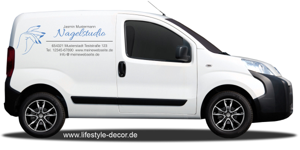 Preview: Fahrzeugbeschriftung Nagelstudio | 01
