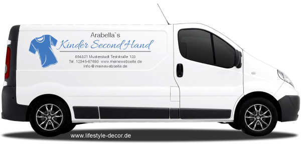 Fahrzeugbeschriftung Second Hand | 01