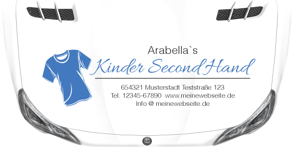 Preview: Fahrzeugbeschriftung Second Hand | 01