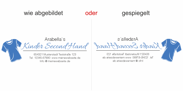 Fahrzeugbeschriftung Second Hand | 01