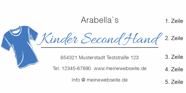 Fahrzeugbeschriftung Second Hand | 01