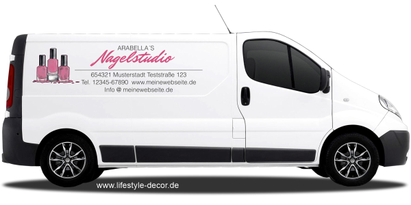 Preview: Fahrzeugbeschriftung Nagelstudio | 02