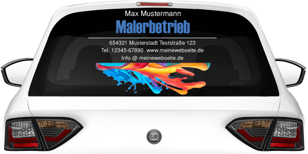 Fahrzeugbeschriftung Malerbetrieb | 02