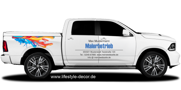 Preview: Fahrzeugbeschriftung Malerbetrieb | 02