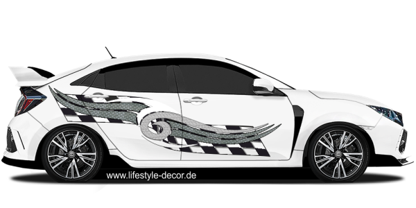 Preview: 3D Autosticker Racing Decor Preview: 3D Autosticker Racing Decor