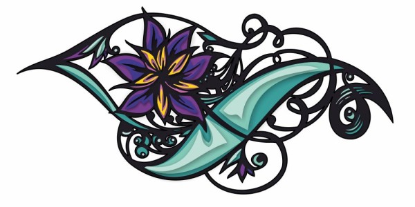 Preview: 3D Autosticker Florale Kunst Preview: 3D Autosticker Florale Kunst